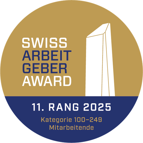 Swiss Arbeitgeber Award 11. Rang 2025